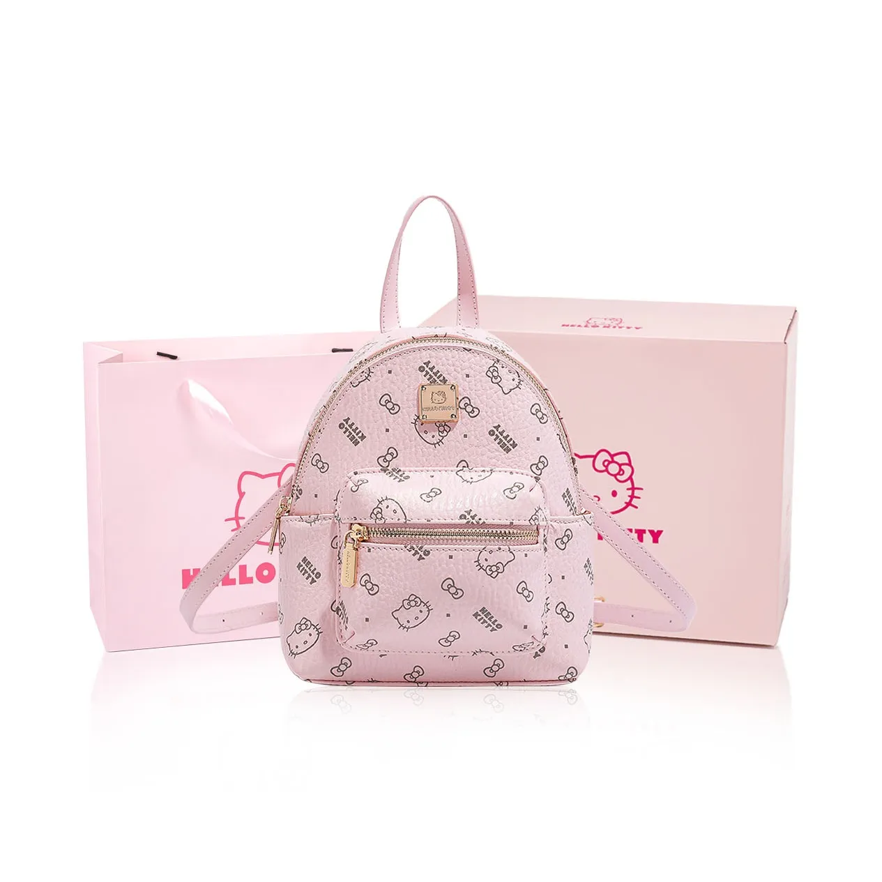 Sanrio Kitty Hello Kitty, Collaboration PU Backpack Women's Multicolor
