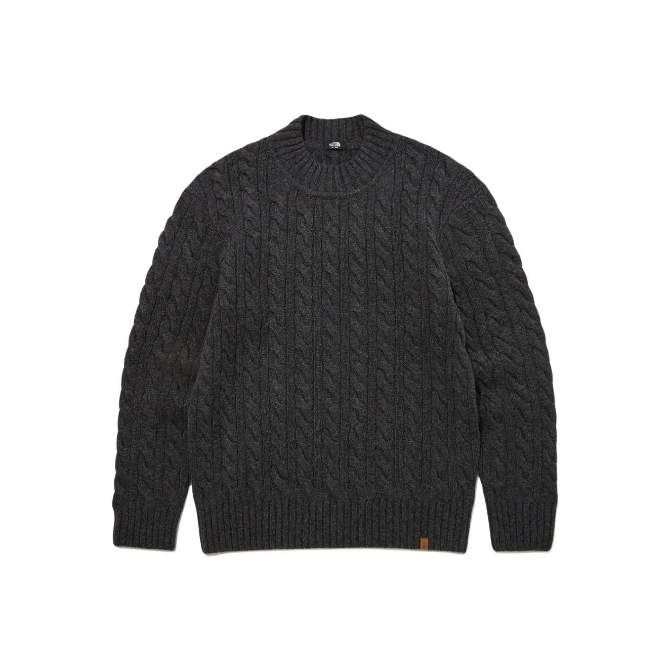 THE NORTH FACE Merino Wool Cable Sweater Sweater Unisex Charcoal Gray