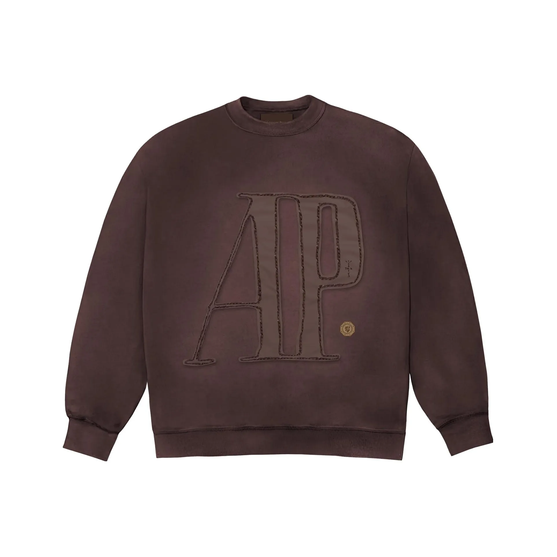 Travis Scott x AUDEMARS PIGUET AUDEMARS PIGUET Co Бренд FW23 Свитер Унисекс Коричневый