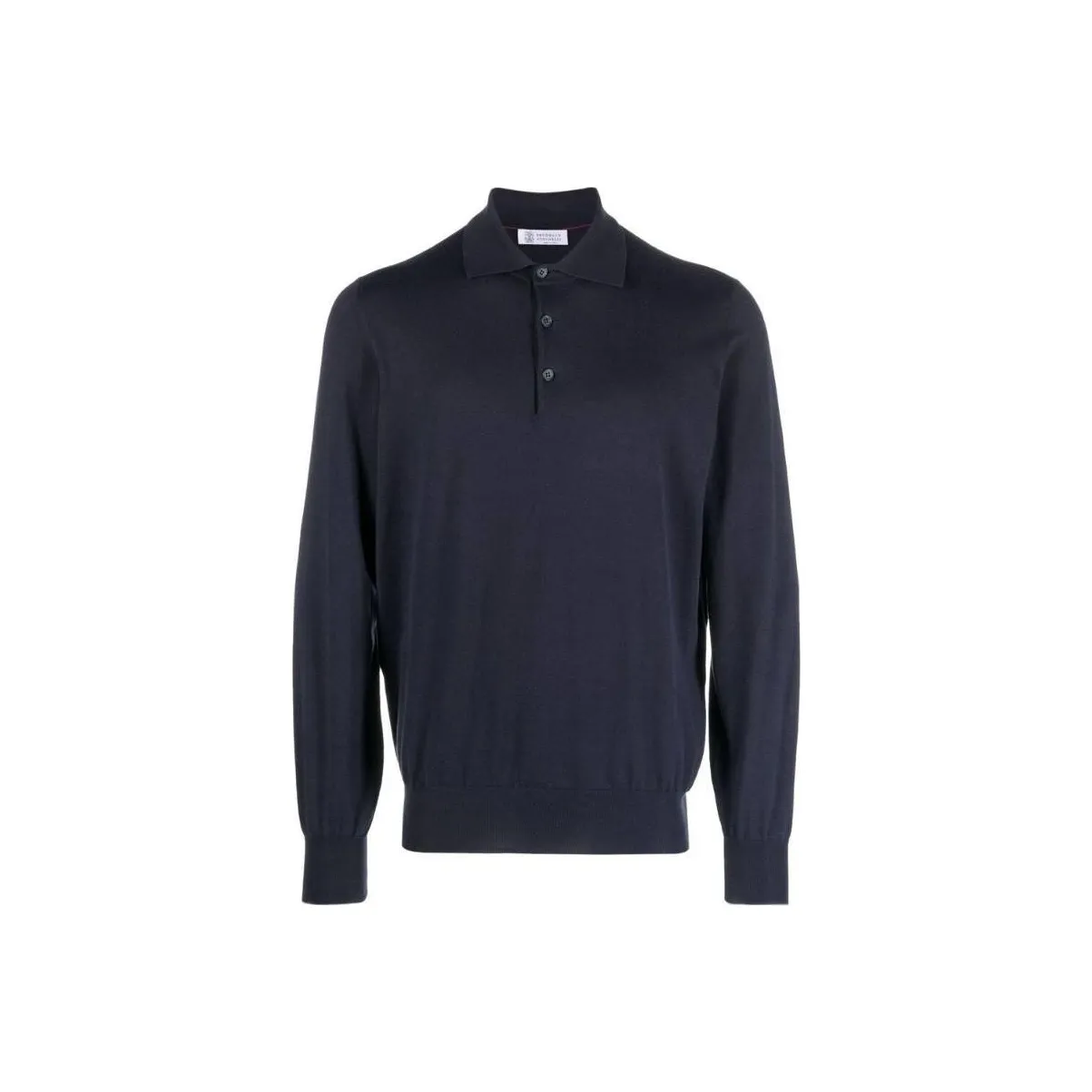Brunello Cucinelli Long Sleeved Knitted Polo Shirt