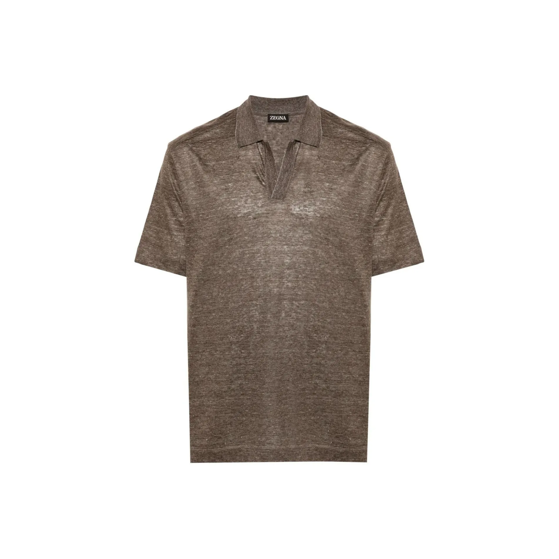 Ermenegildo Zegna Short sleeve Linen Polo Shirt