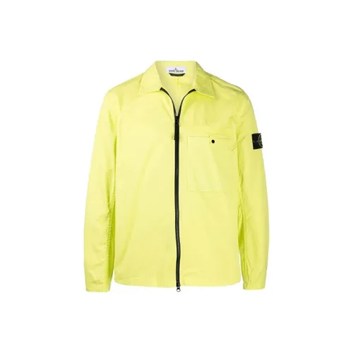STONE ISLAND Желтые Мужские Куртки