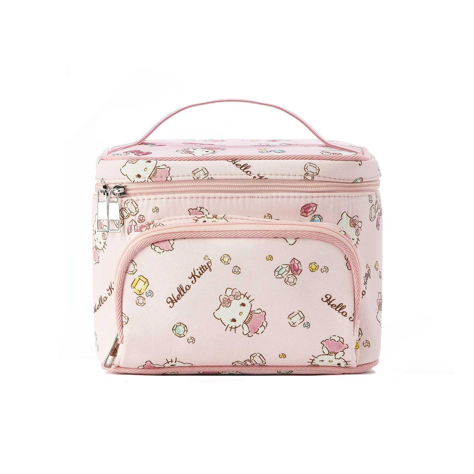 Sanrio Hello Kitty Холст Косметичка Женская Розовая