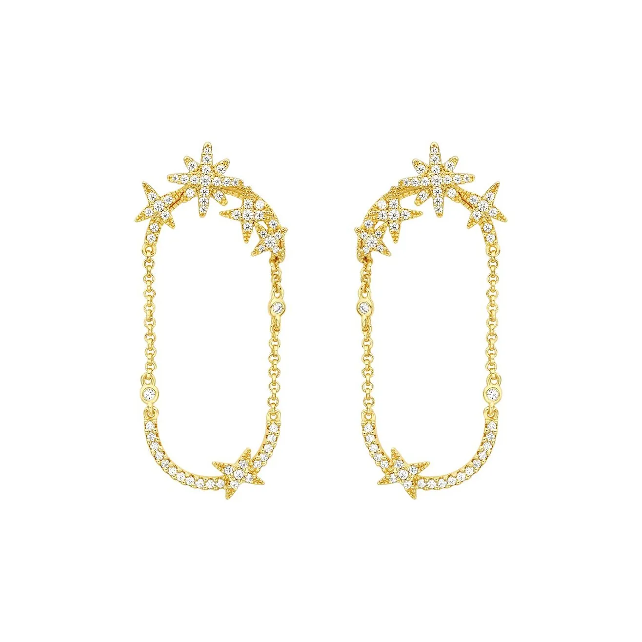 Apm Monaco Серьги из сплава унисекс золото