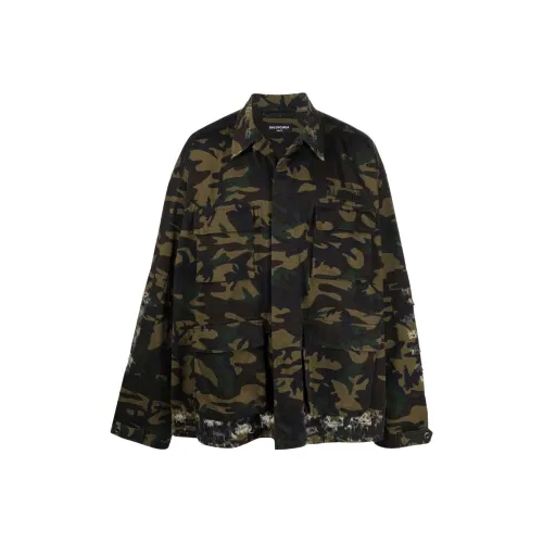 BALENCIAGA Зеленые Мужские Куртки