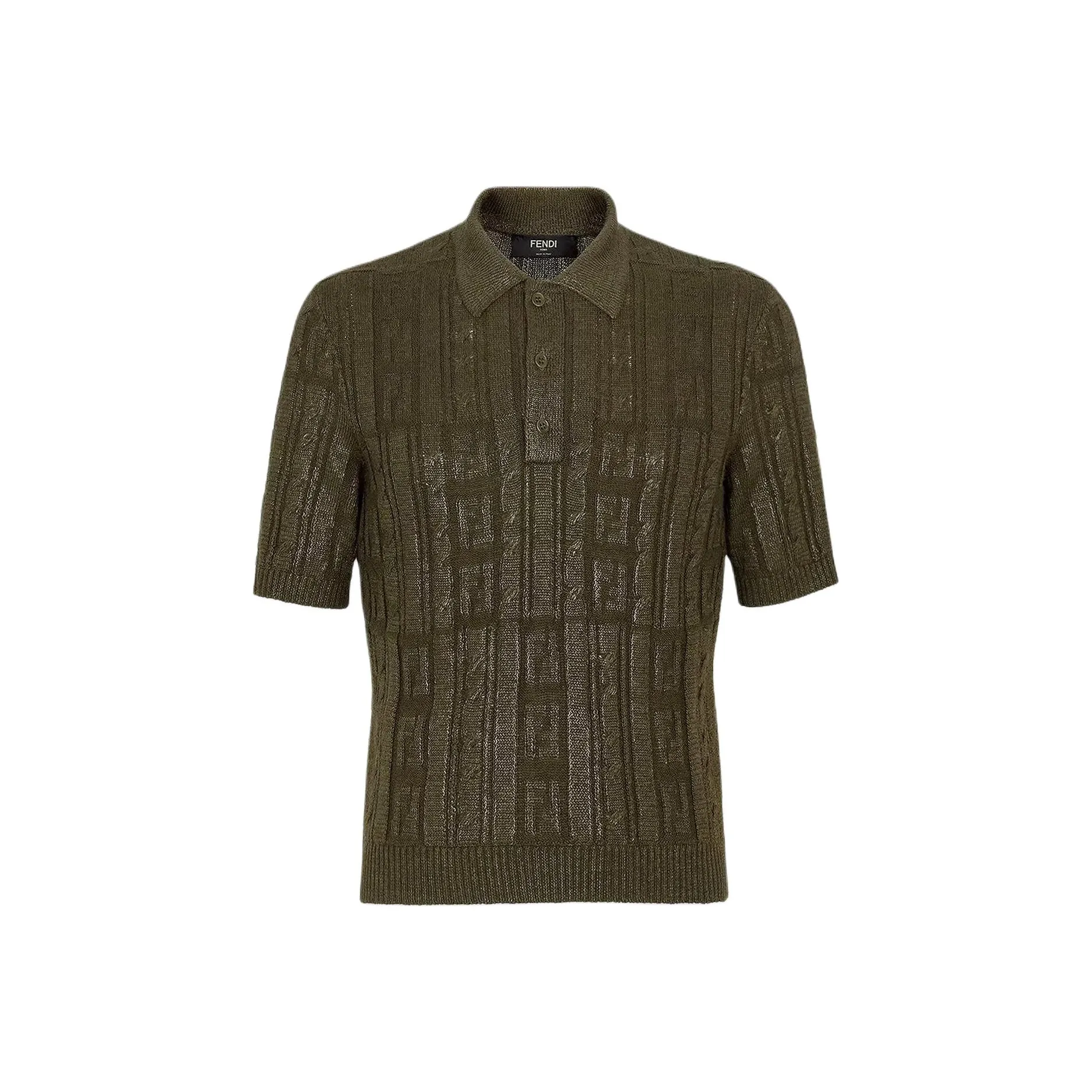 FENDI Polo Shirts Men Green