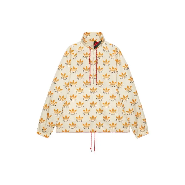 GUCCI X Adidas Trefoil Print Jacket