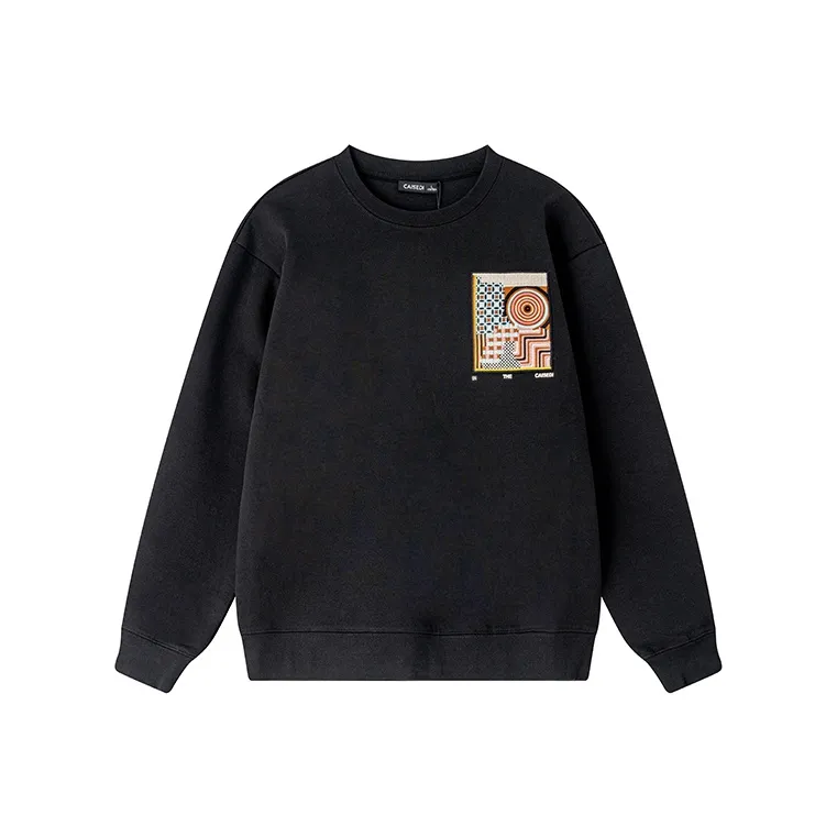 CAISEDI Sweatshirts Men's Black