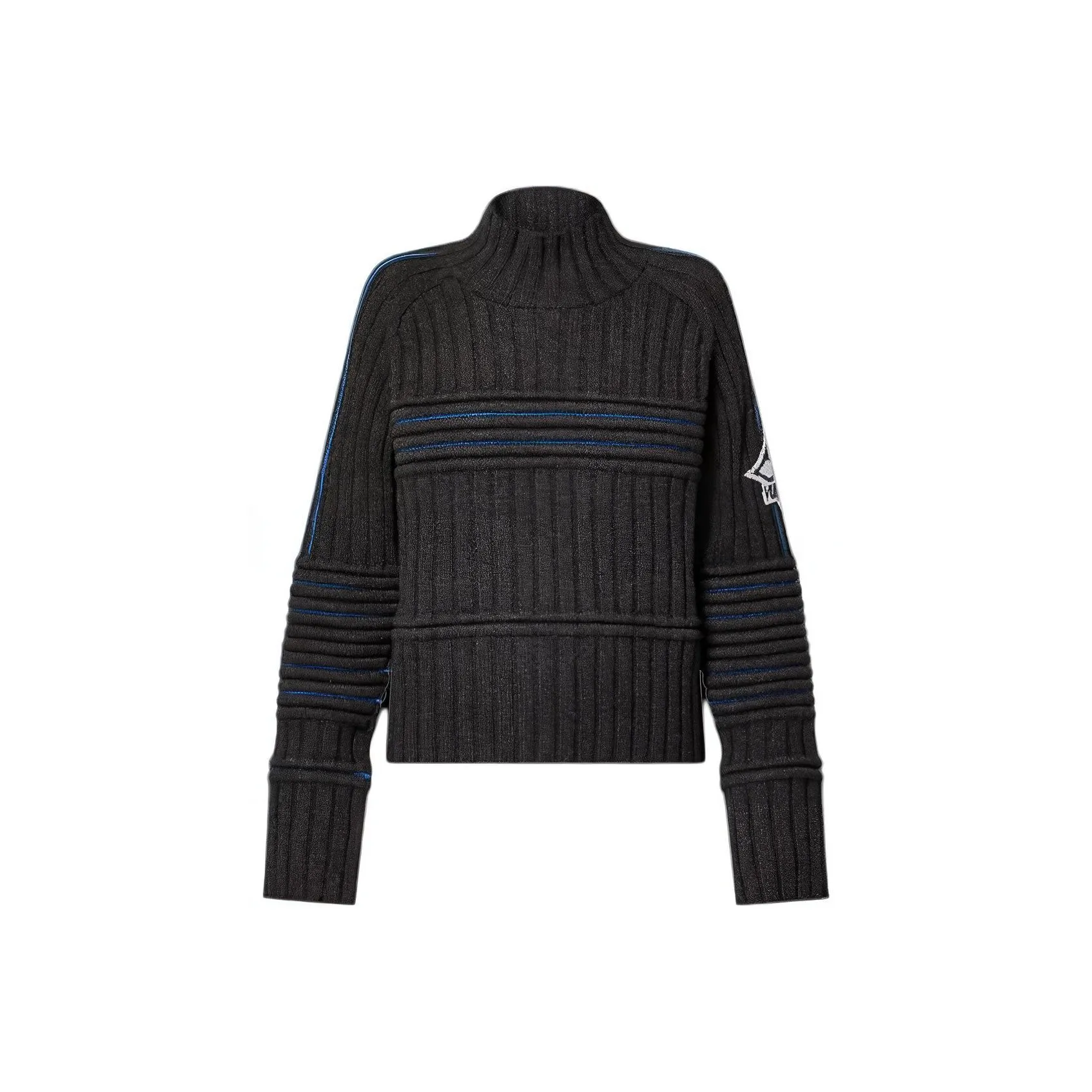 LOUIS VUITTON Contrast Accent Pullover Knitwear Men's Black