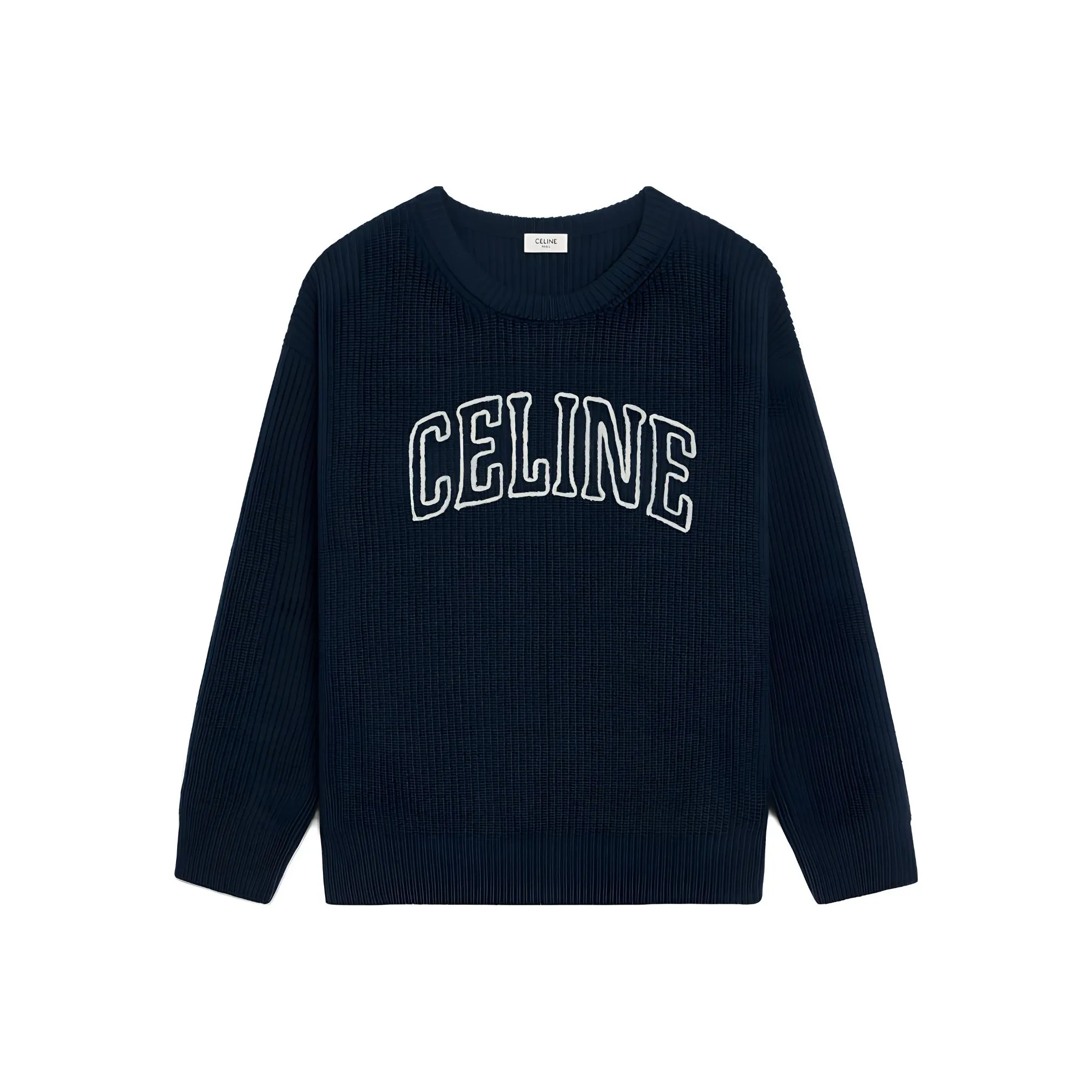 CELINE Oversized Ribbed Wool Sweater
