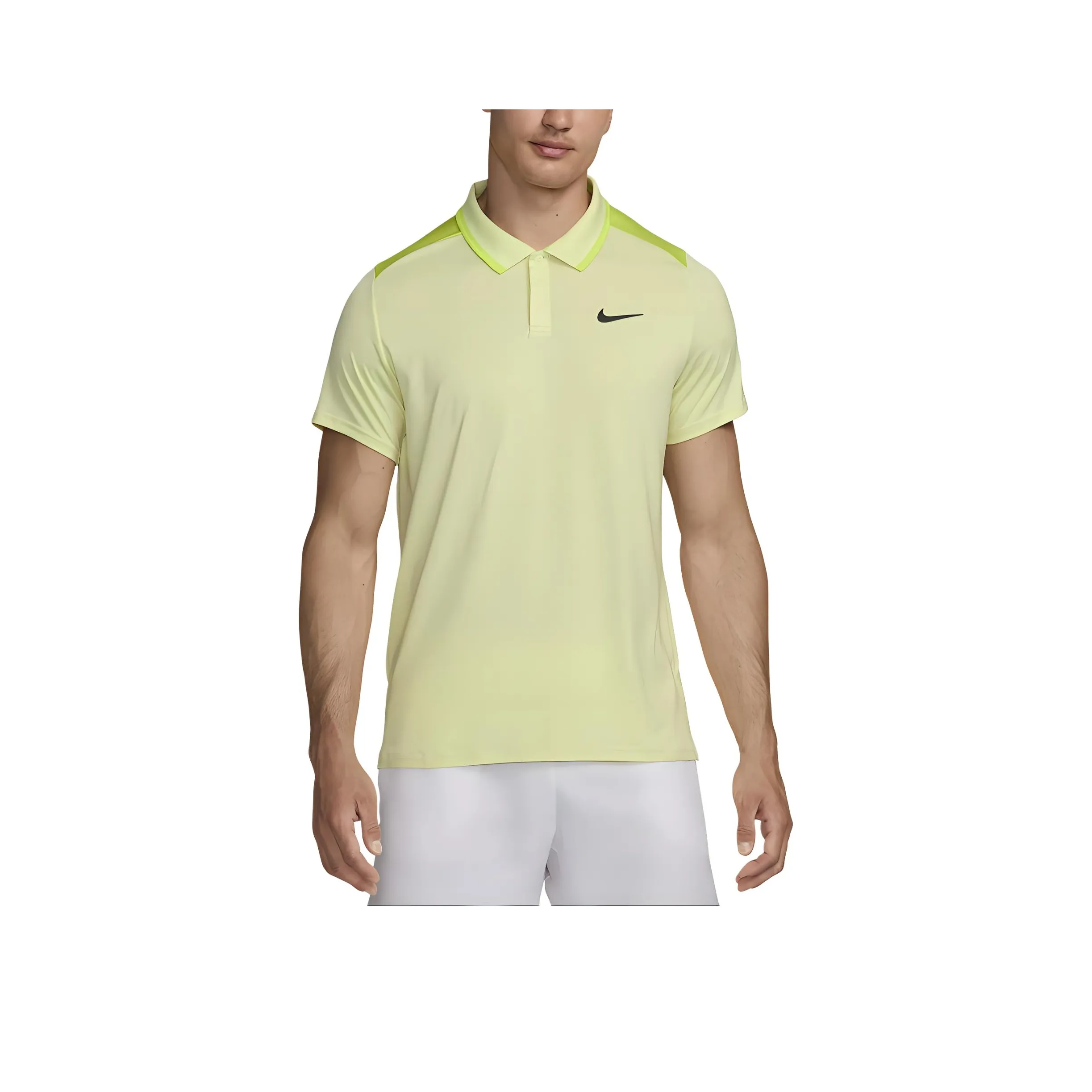 Nike Polo Shirts Men Yellow Green
