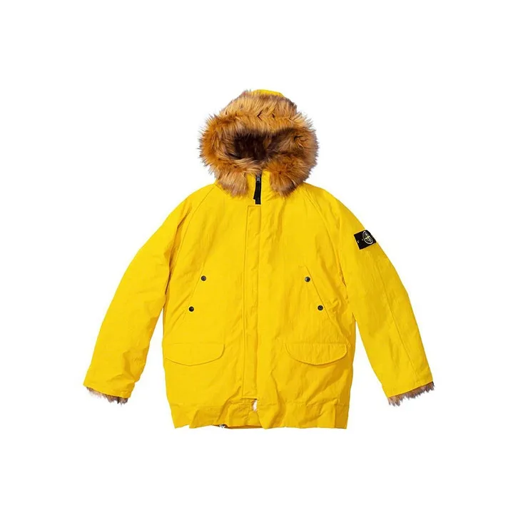 Supreme X Stone Island Formula Steel Reversible Faux Fur Parka