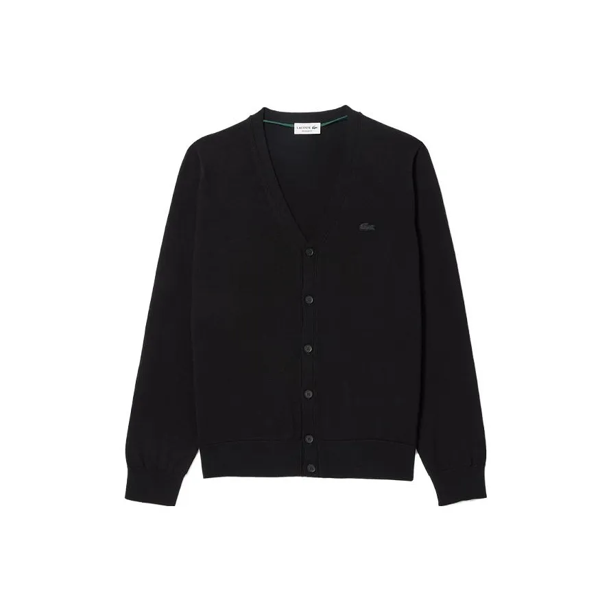 Свитеры для мужчин черного цвета в сотрудничестве с LACOSTE