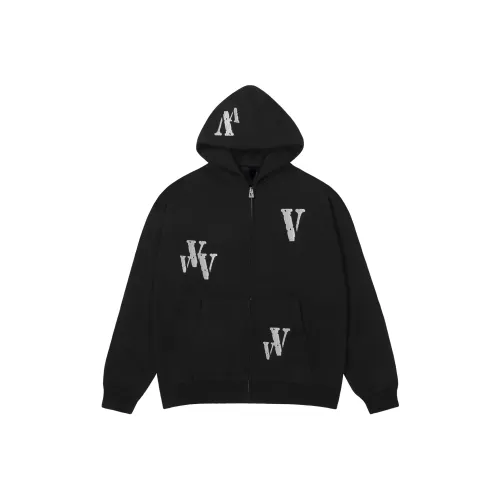 VLONE Черно-серебристый унисекс свитшоты