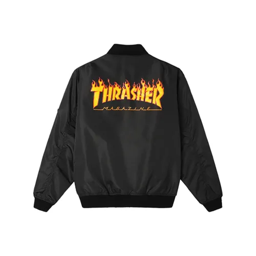 Thrasher Черные Унисекс Куртки