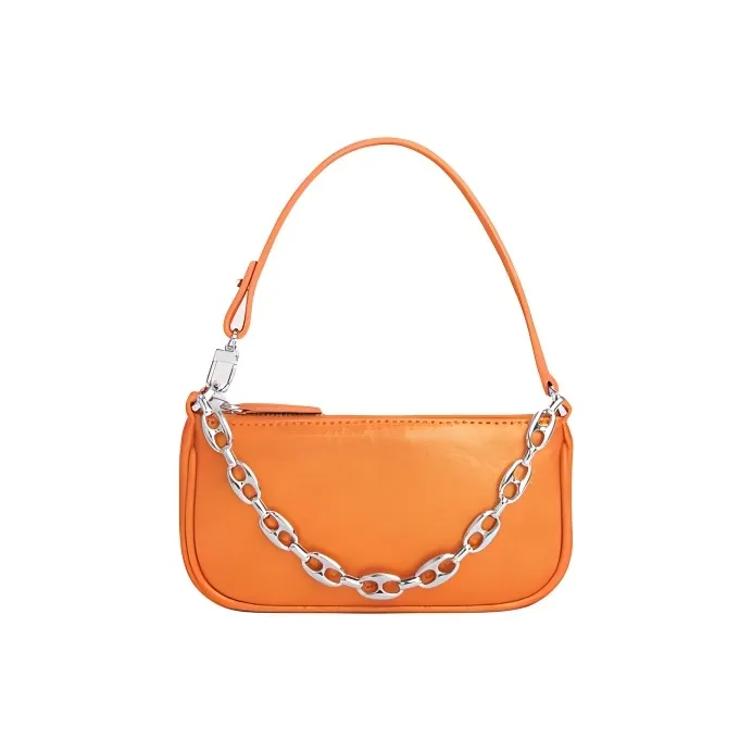 By Far Mini Rachel Сумка из коровьей кожи сумка через плечо маленькая женская цвет жженый оранжевый