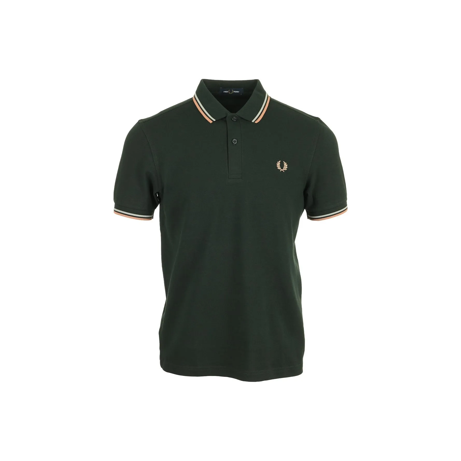 FRED PERRY Поло Мужское Зеленое
