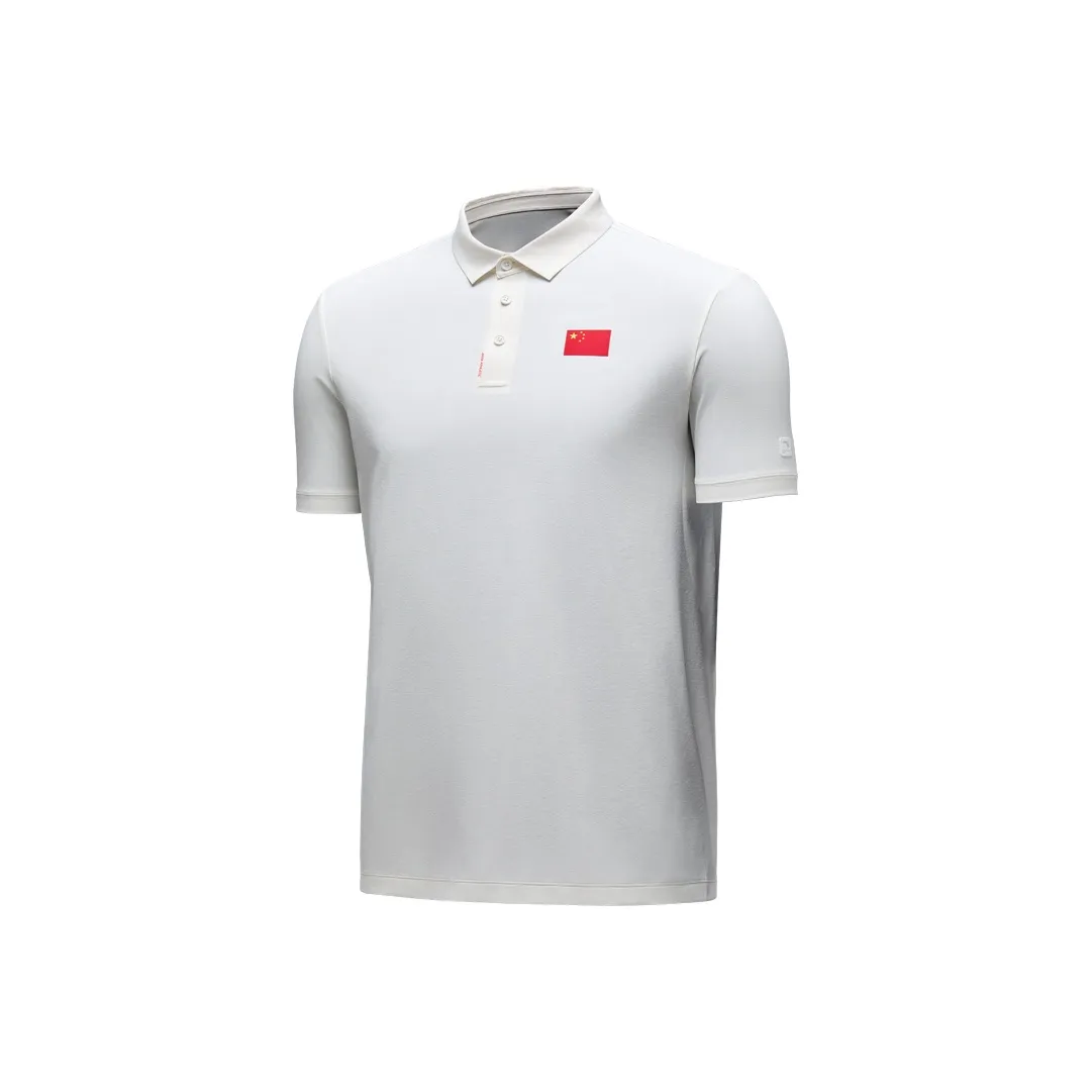 ANTA Поло Мужское Молочный Белый