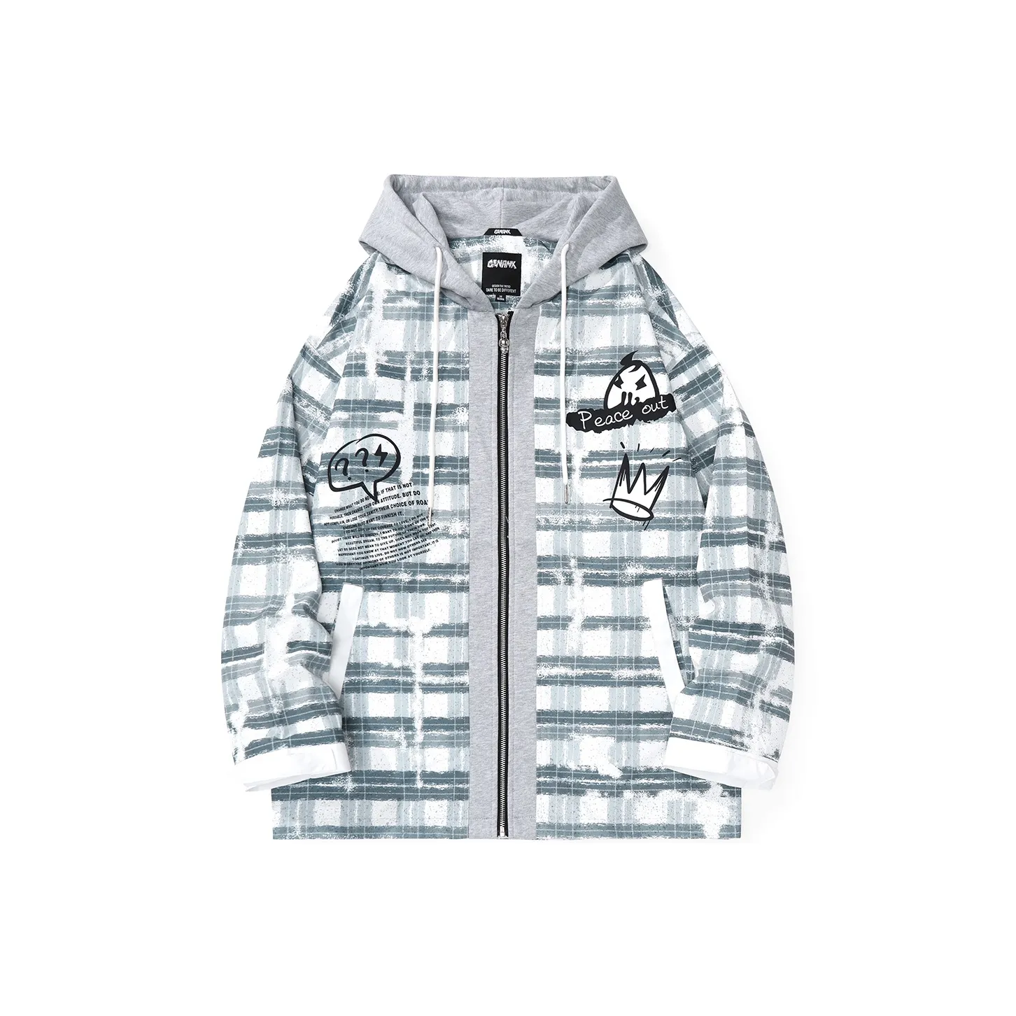 GENANX Серая клетка Унисекс Куртки