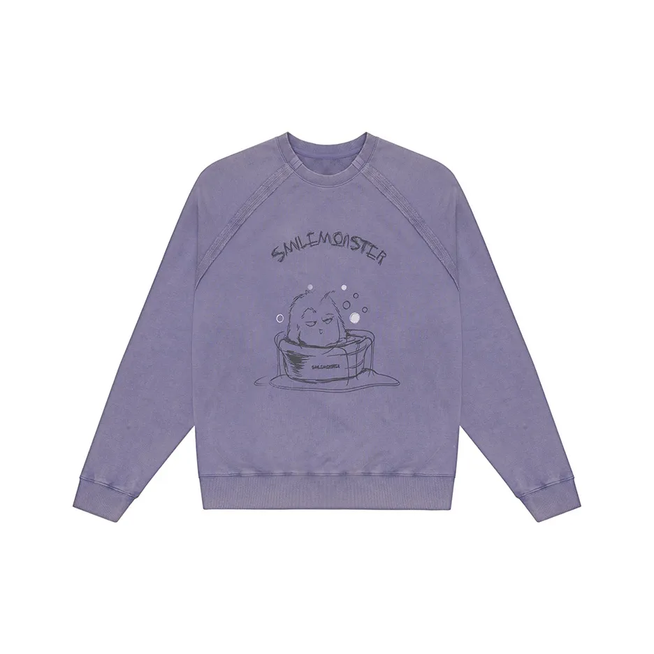 SMILEREPUBLIC x SMILE MONSTER Свитшот Унисекс Фиолетовый