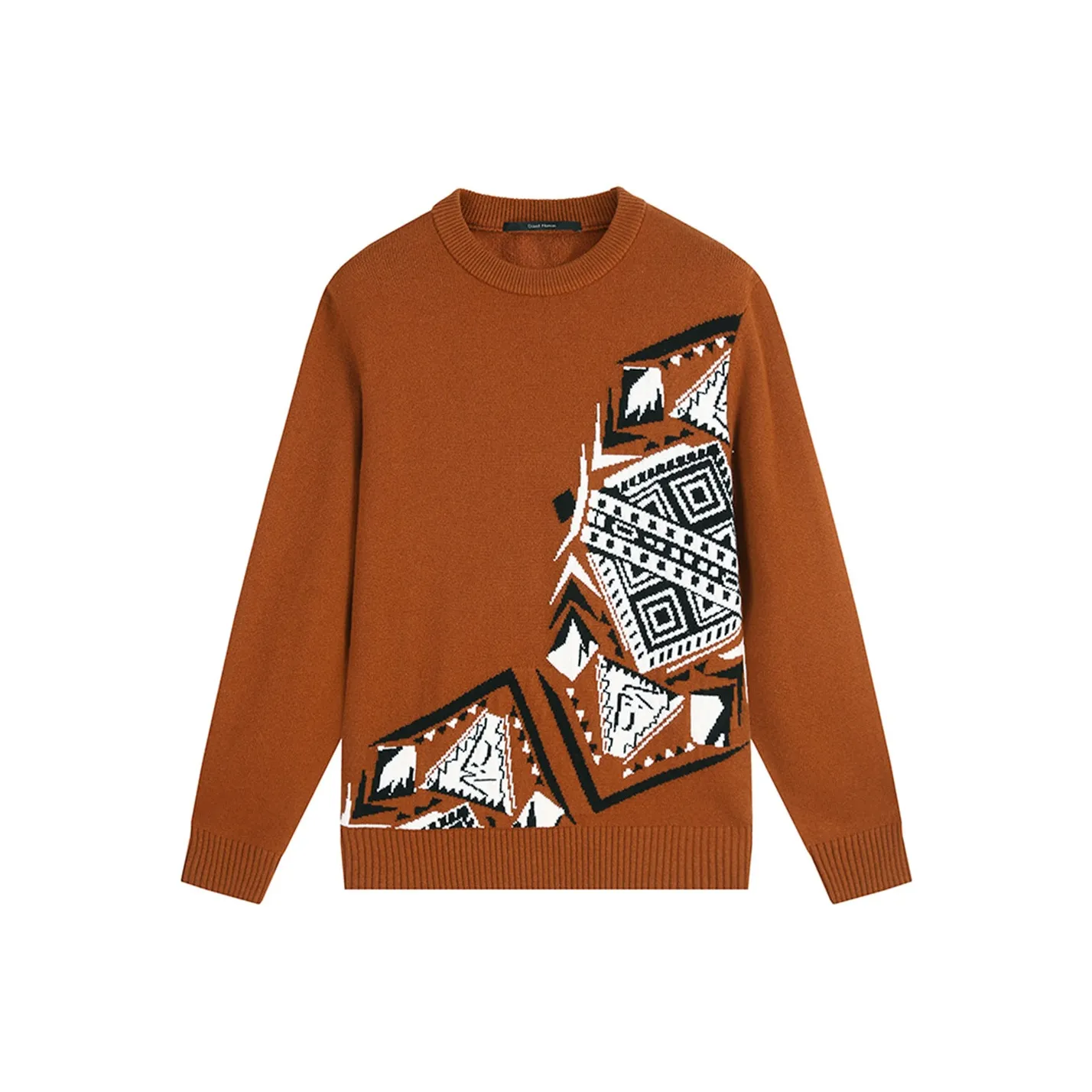 DAVID NAMAN FW23 Свитер Мужской Оранжевый