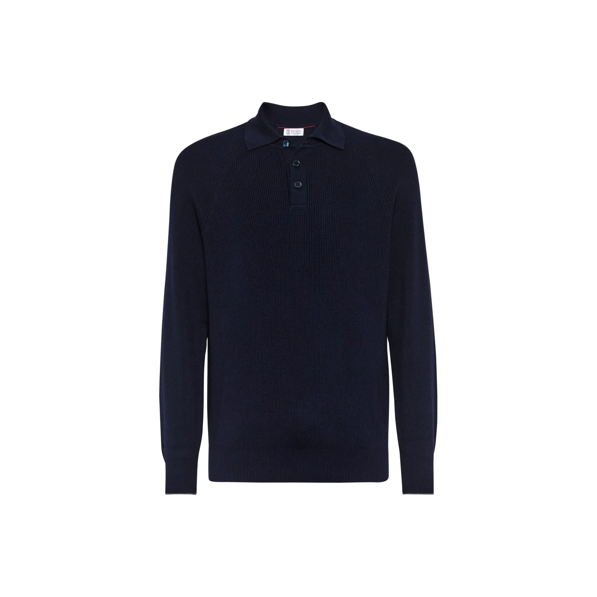 Brunello Cucinelli Long Sleeved Knitted Polo Jumper
