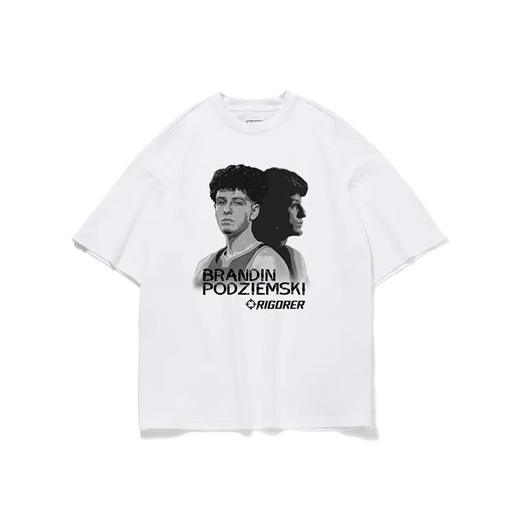 RIGORER x BOJIEMUSIJI Basketball Casual American Vintage T Shirt Unisex