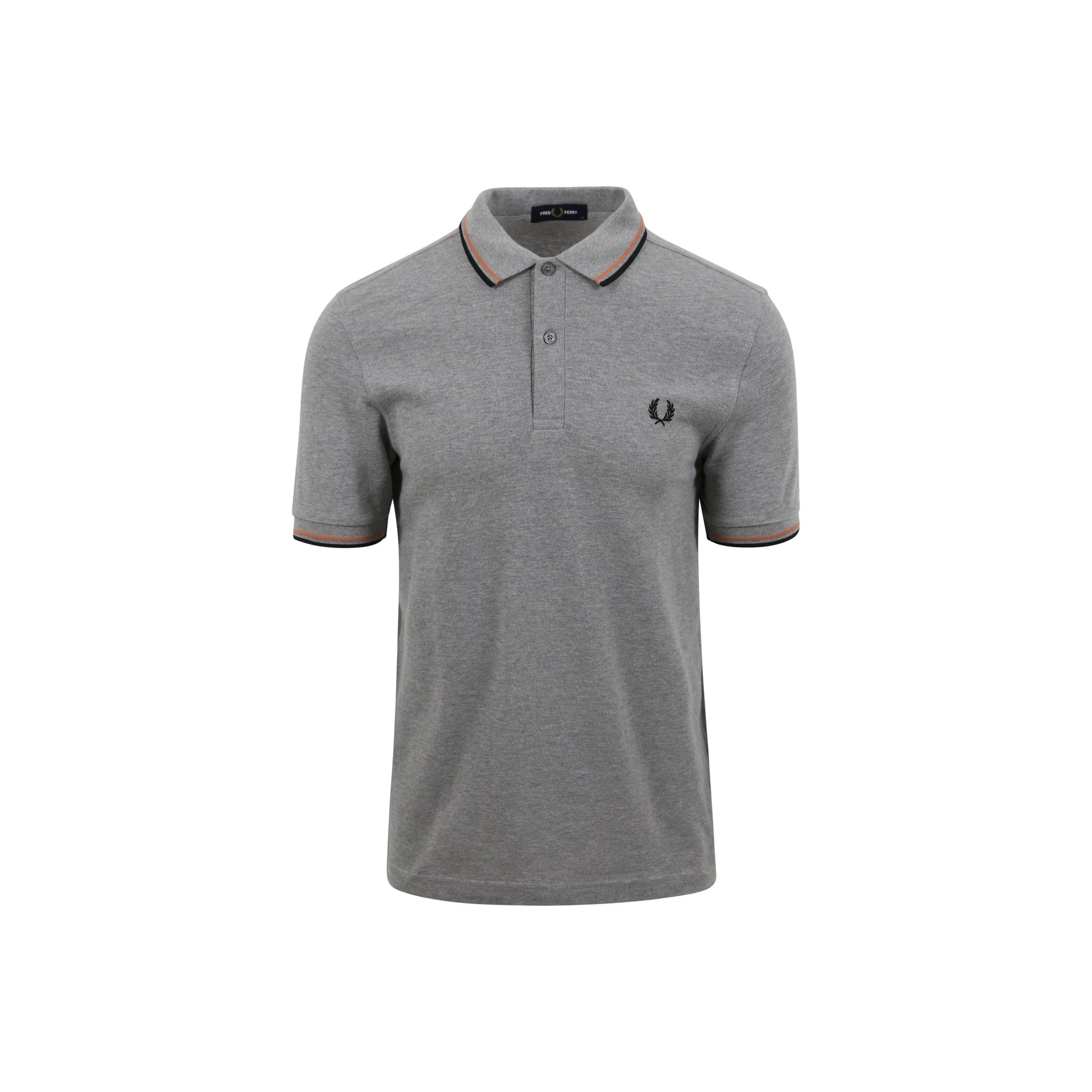 FRED PERRY Поло Мужское Серого цвета