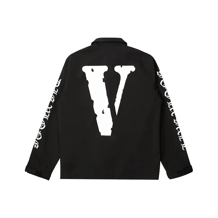 VLONE Large Logo Collection VLONE Gothic Letter Collection Jacket Fall Unisex Black White