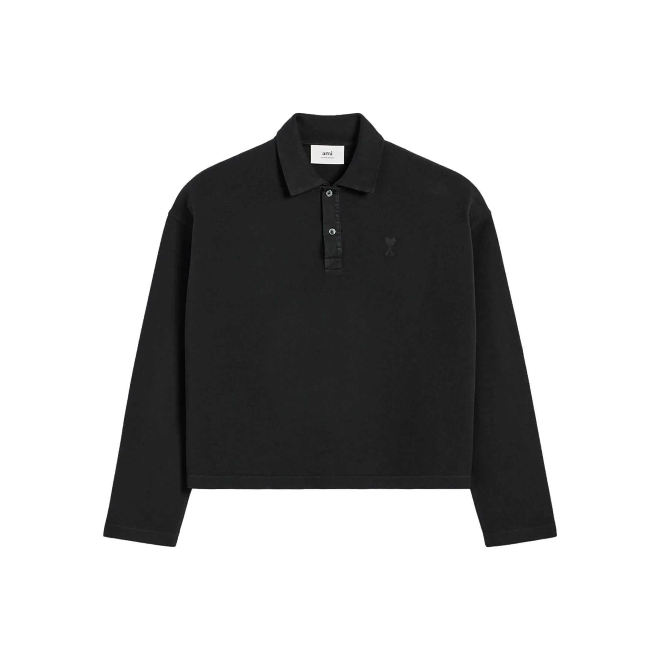 Ami Paris Ami De Coeur Long sleeved Polo Shirt