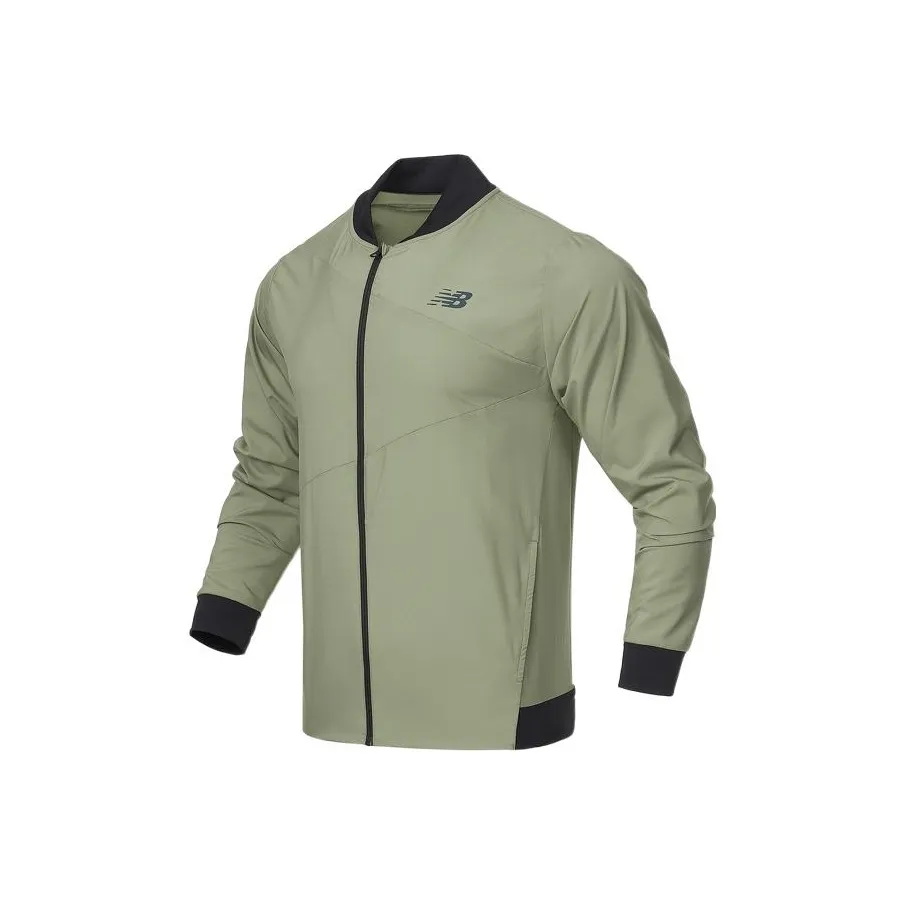 New Balance Jackets Men Green