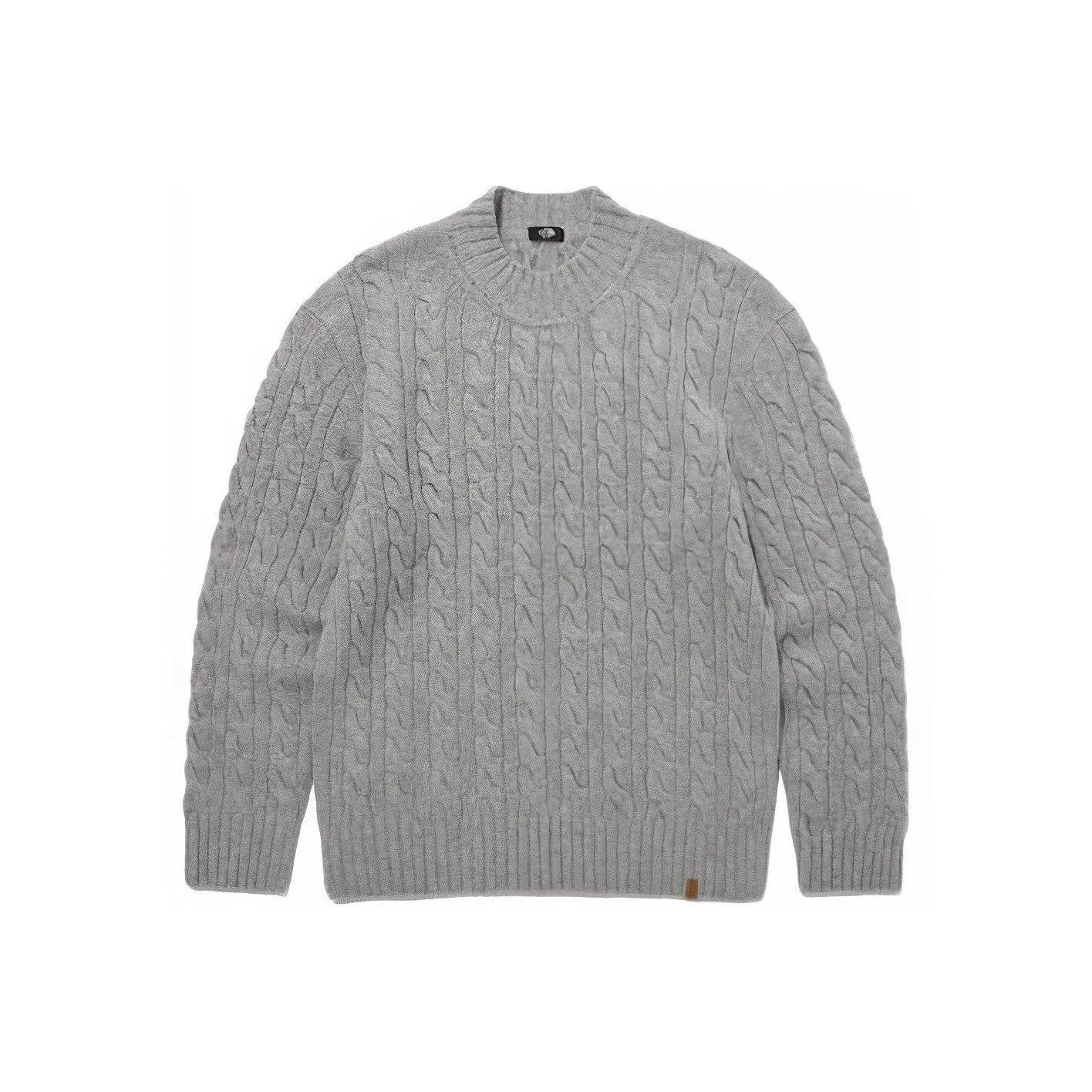 THE NORTH FACE Merino Wool Cable Sweater Unisex Gray