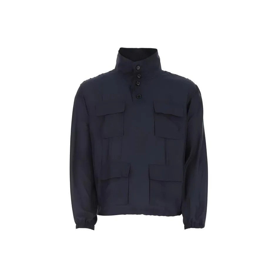 GIORGIO ARMANI SS22 Jackets & Coats Men's Marine Blue