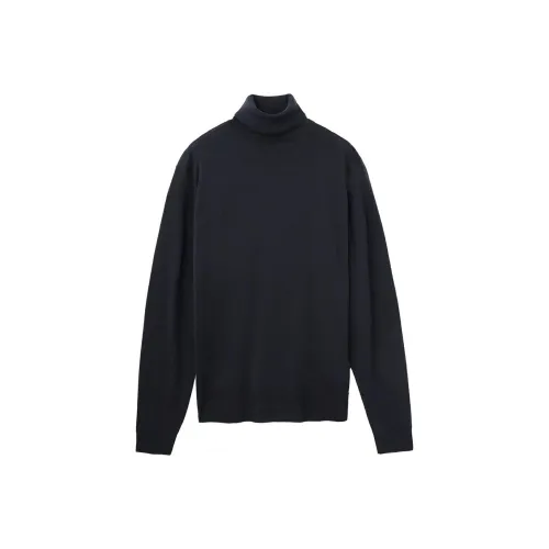 JOHN SMEDLEY Темно-синий Мужские Свитеры