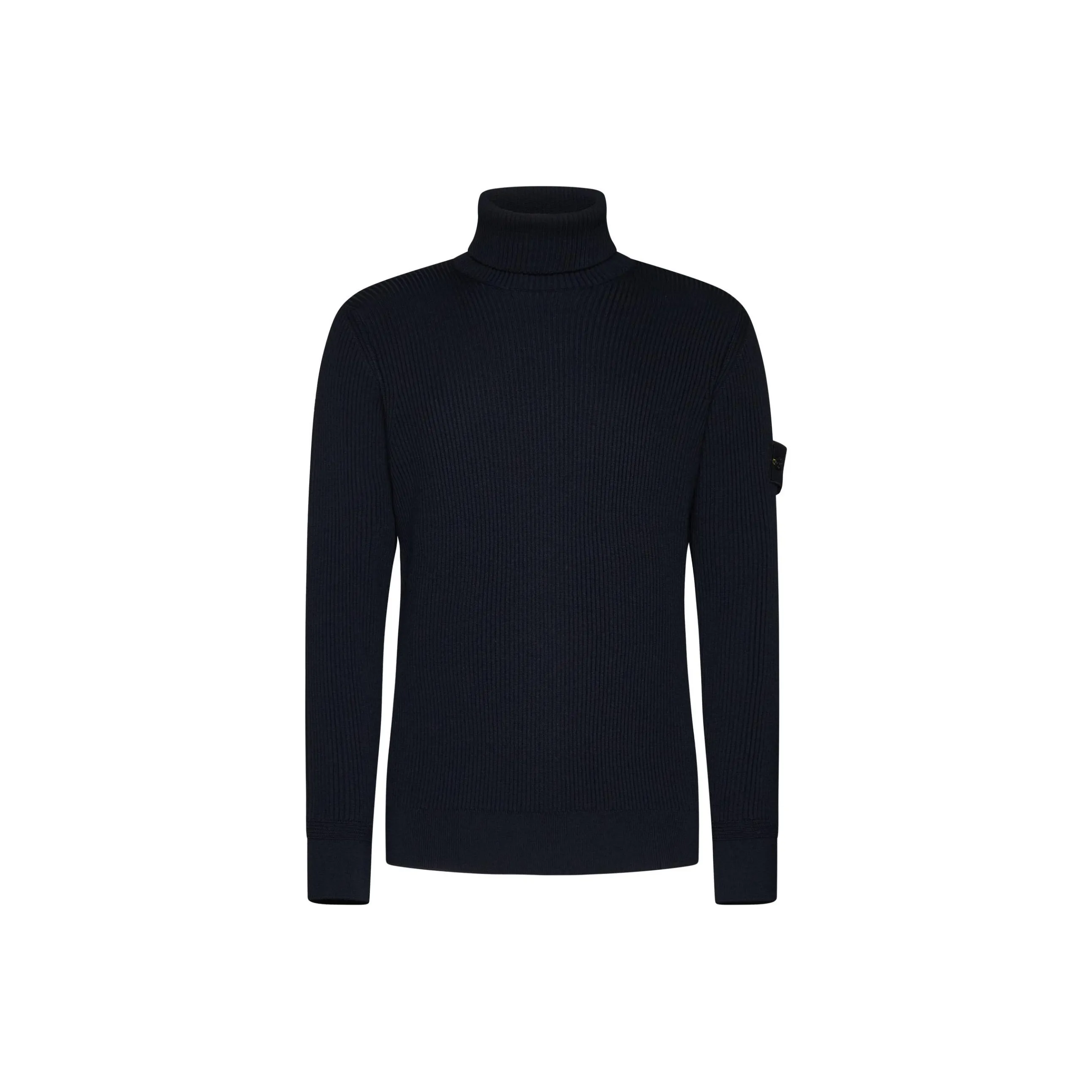 STONE ISLAND Compass Patch Roll Neck Knitted Jumper