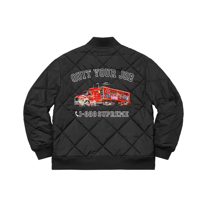 Supreme Quit Your Job Quilted Work Jacket