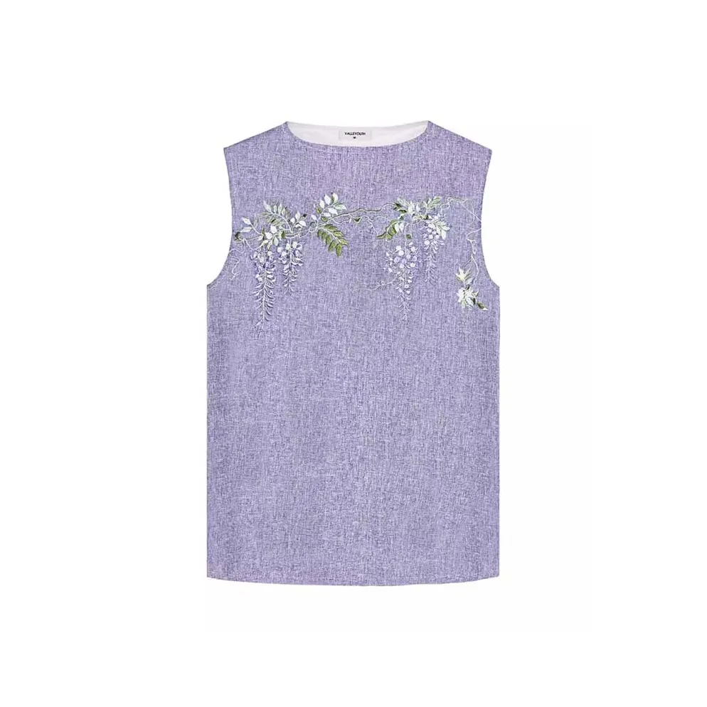 VALLEYOUTH Топ без рукавов Унисекс Виноградный фиолетовый