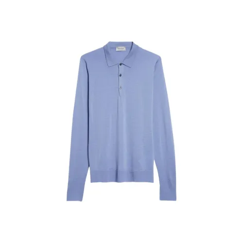 JOHN SMEDLEY Синий Мужские Свитеры