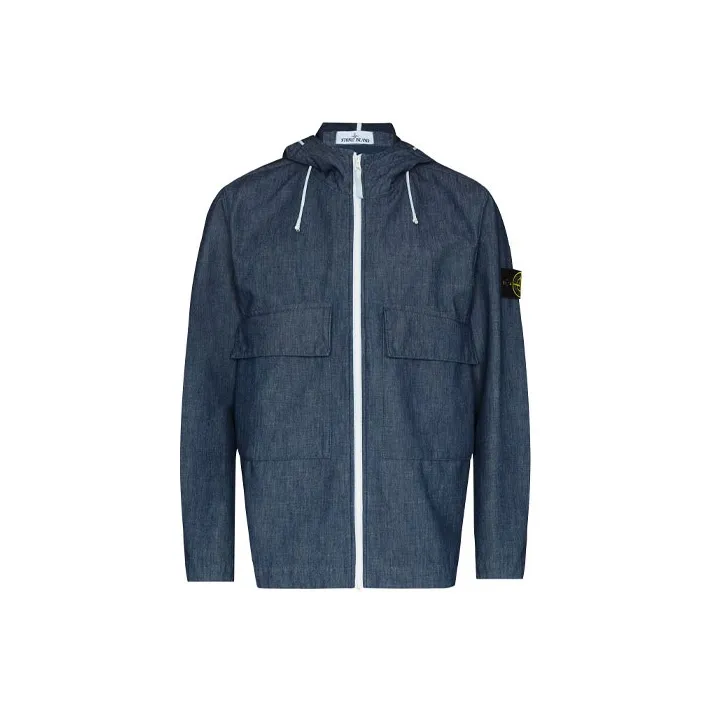 STONE ISLAND Denim Hooded Jacket