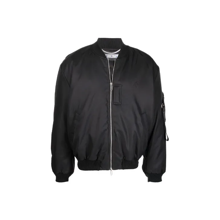 OFF WHITE Embroidered Off Logo Bomber Jacket