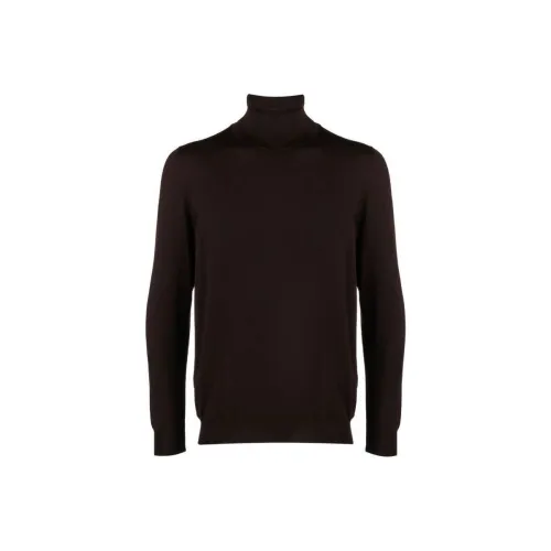 KITON Коричневый Мужские Свитеры