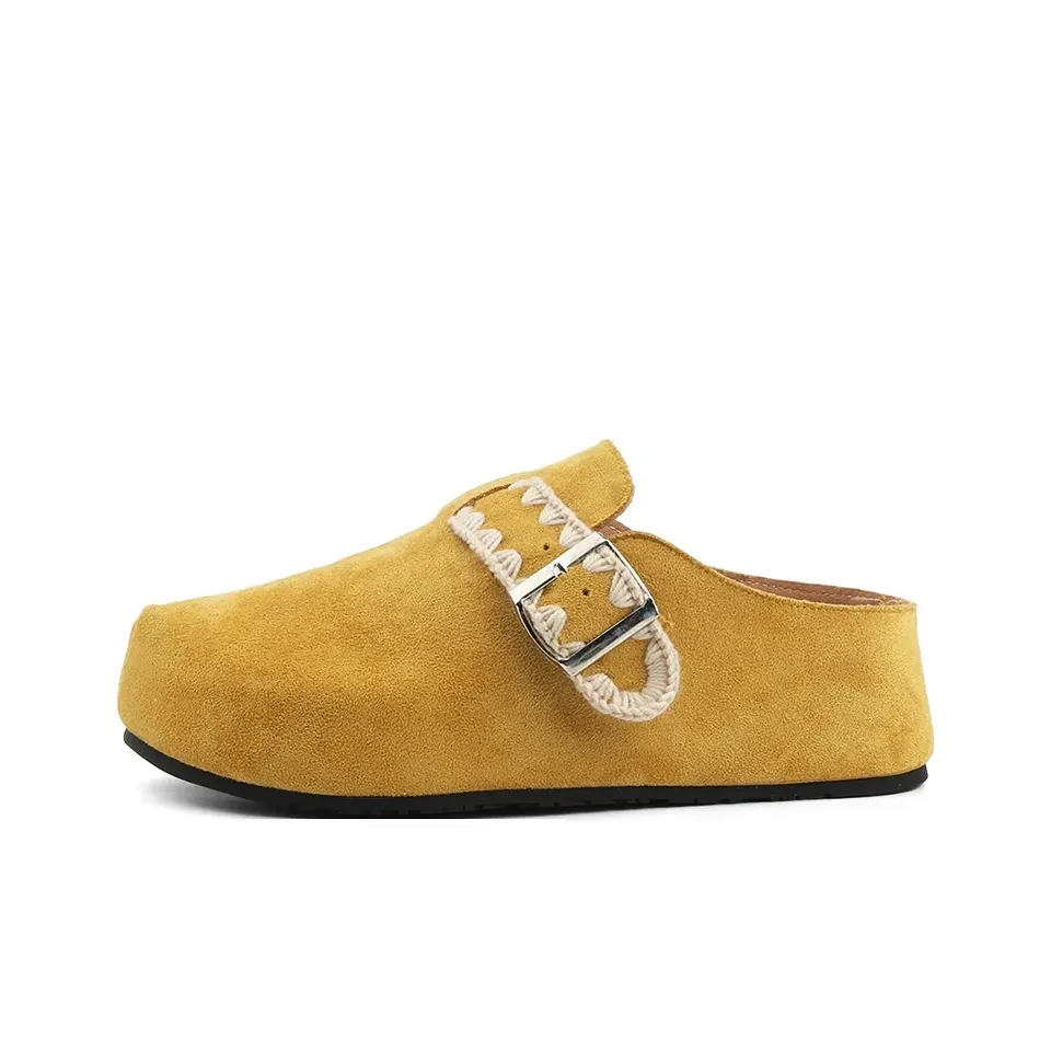 JINDUN Домашние тапочки Женские Лимон