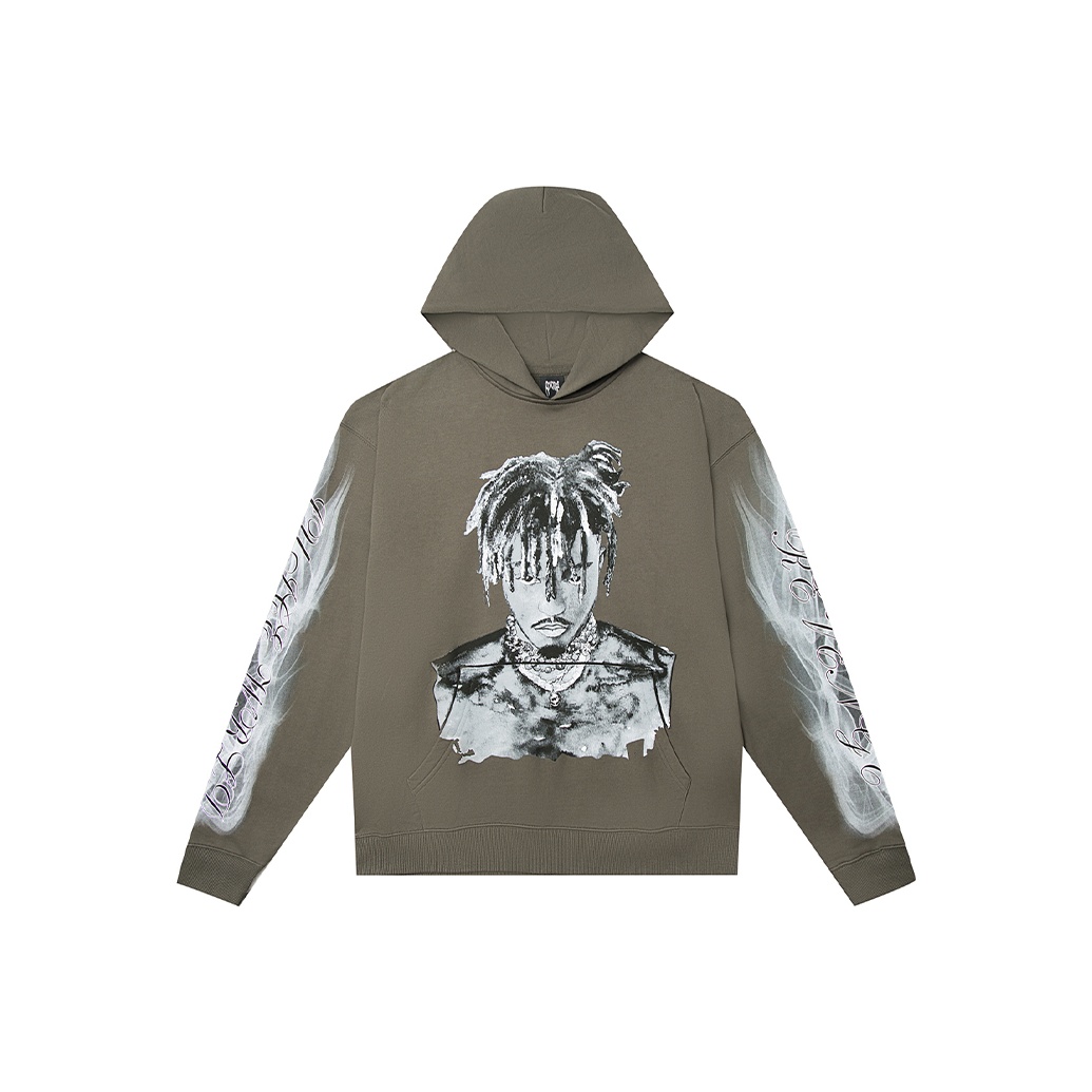 REVENGE × Juice Wrld 999 Graphite Portrait Hoodie｜関送無料 Juice Wrld X Revenge Photo Hoodie Blue Men's - SS20 - US
