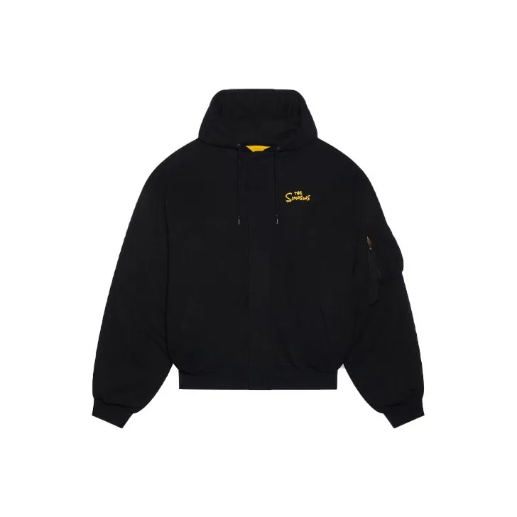 Balenciaga X The Simpsons Padded Bomber Hoodie