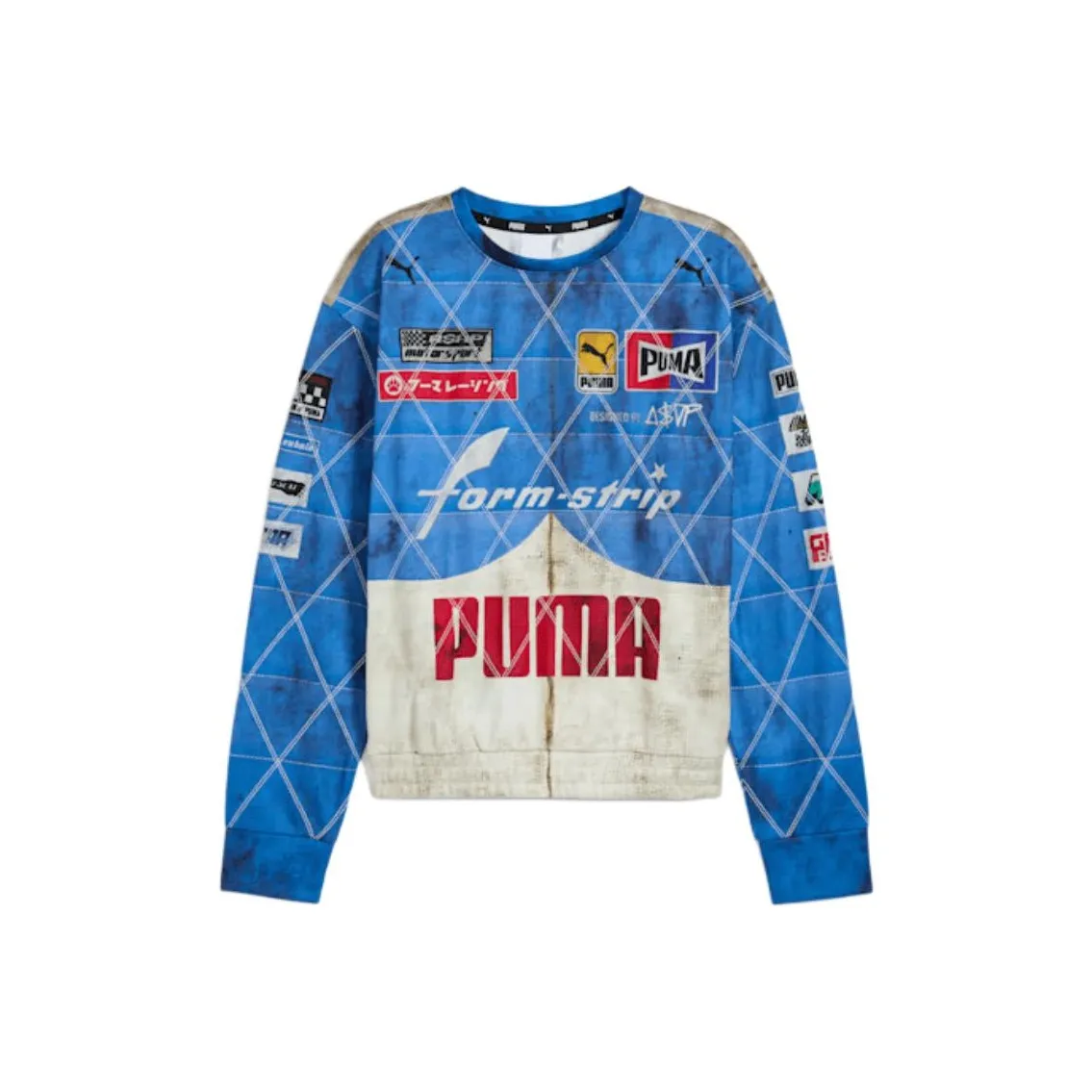 Puma x A$AP ROCKY совместный модельный бренд Унисекс Зимний 2024 Свитшот Синий
