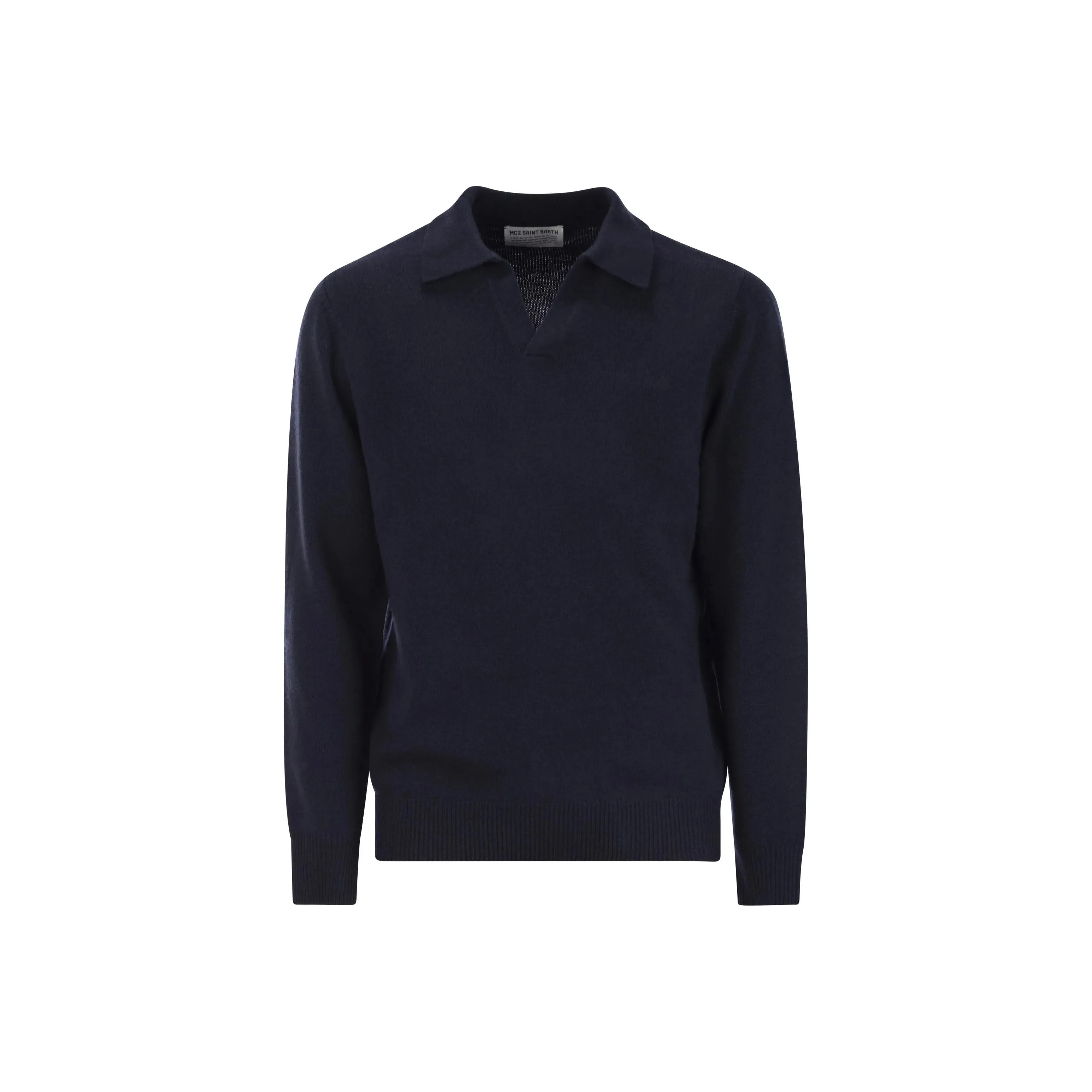 MC2 Saint Barth Convent Long Sleeved Knitted Polo Shirt