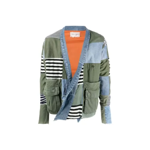 GREG LAUREN Бирюзовый Мужские Куртки