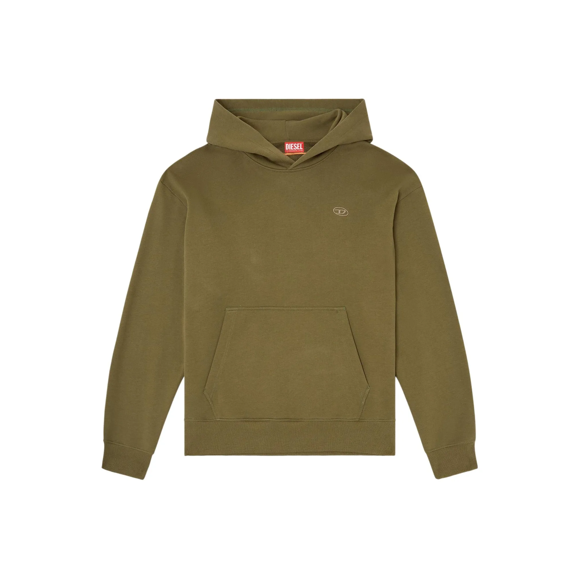 DIESEL S Macs Hood Megoval D Logo Embroidered Hoodie