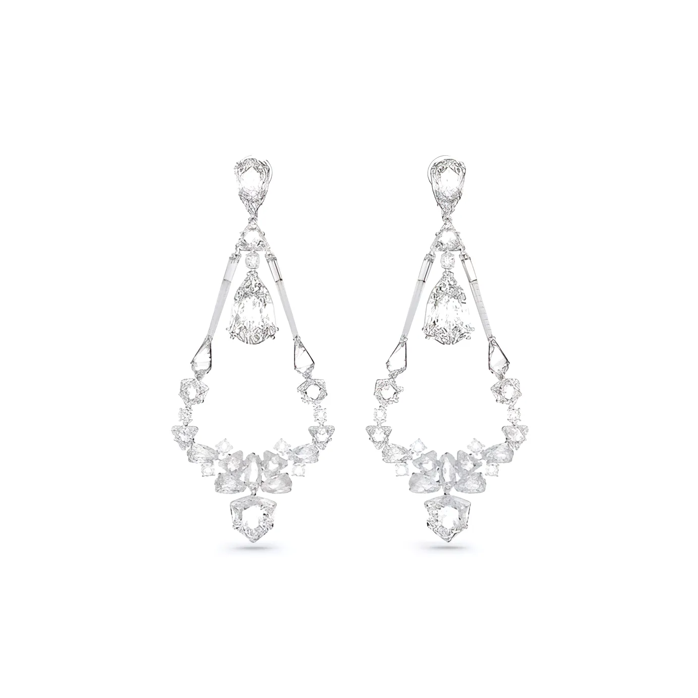 Swarovski Mesmera Кристальные Серьги Женские Серебряные