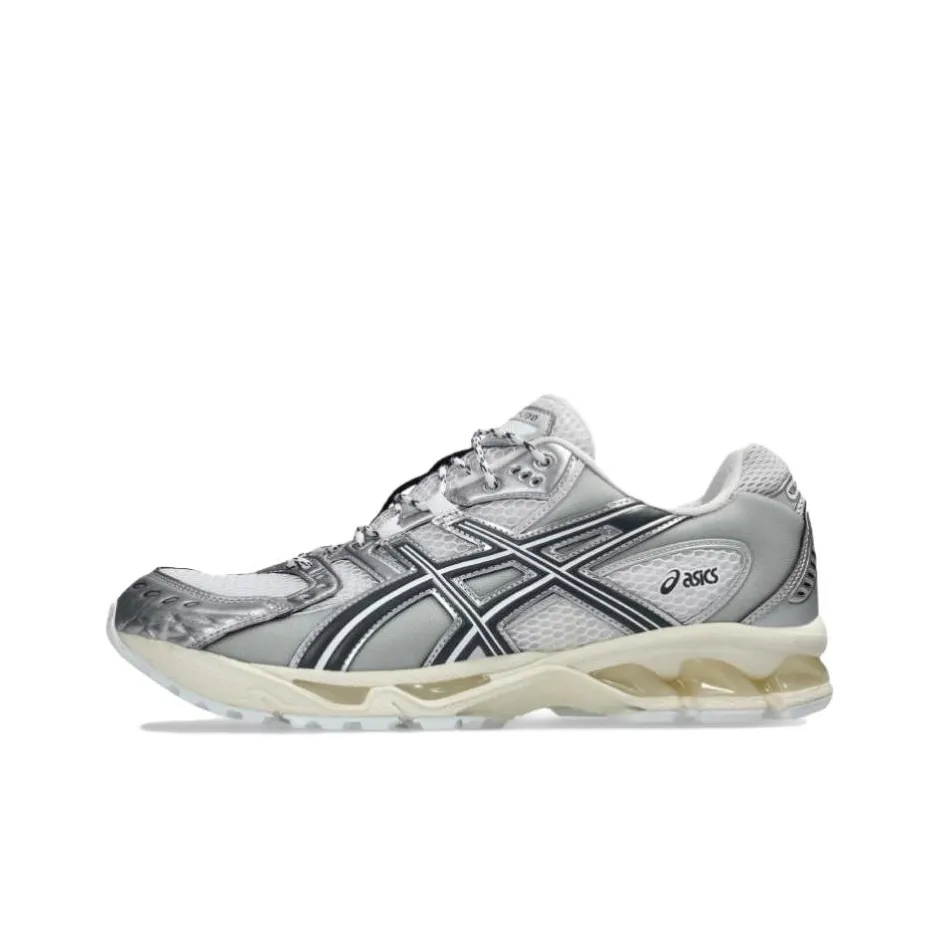 Asics GEL Nimbus 10.1 Low Top Casual Running Shoes Unisex White Silver